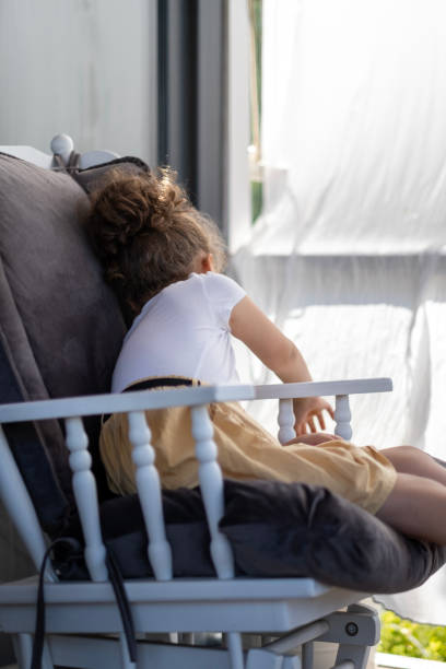 istock Relaxing girl on terrace 1453363135
