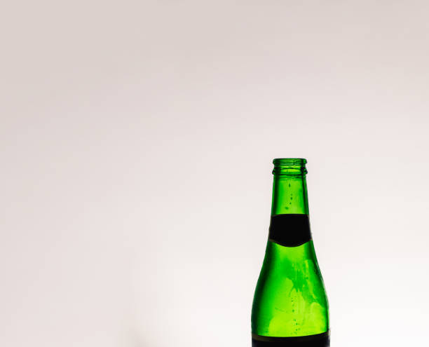 istock Closeup of a bottle on a white background with copy space 1453365142