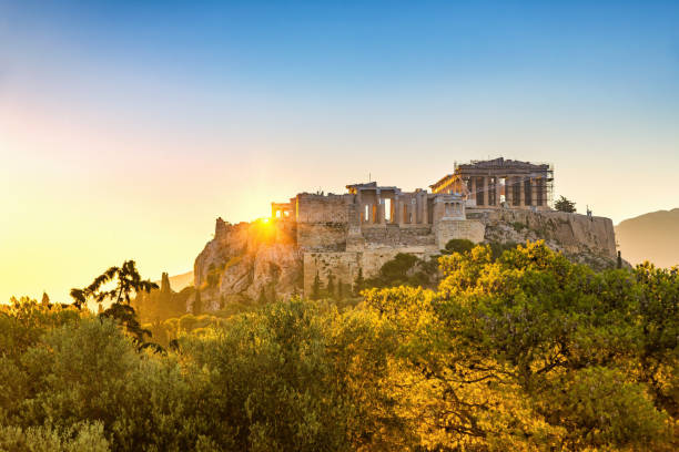 istock Sunrise over Parthenon, Acropolis of Athens, Greece 1453367844