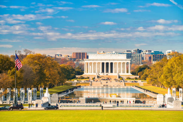 istock Lincoln memorial in Washington DC 1453367881