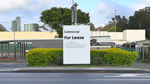 istock Commercial for lease sign 1453369984