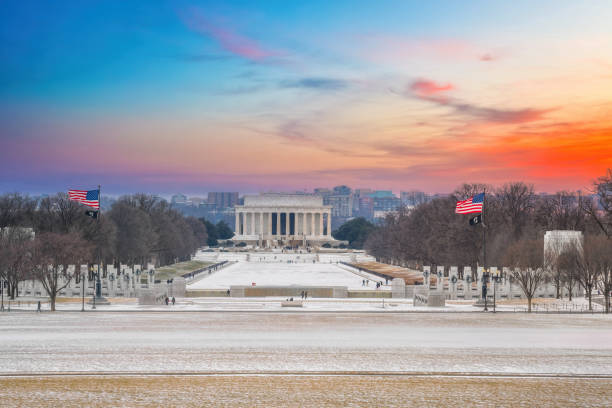 istock Lincoln memorial at winter, Washington DC 1453374491