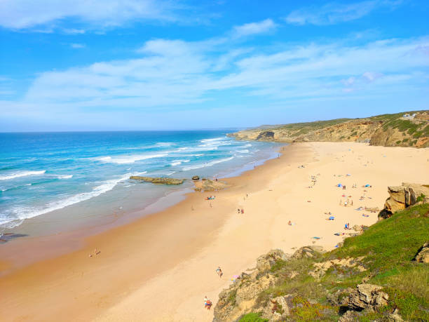 istock Monte Clerigo atlantic beach Portugal 1453375283