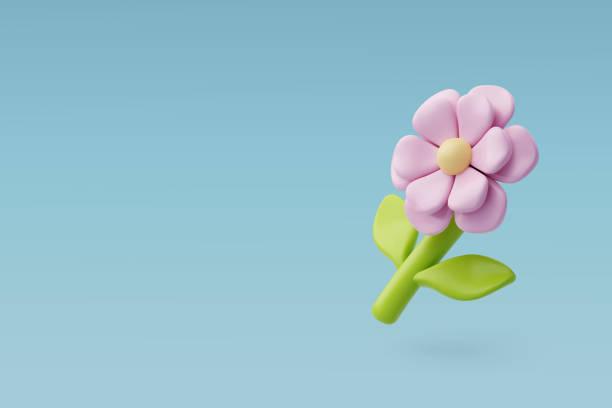 istock 3d Vector Spring Pink flower. Happy Mother's Day, Valentine Day concept. Eps 10 Vector 1453390203