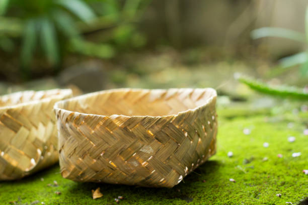istock Traditional place or container made of woven bamboo called Besek 1453390887