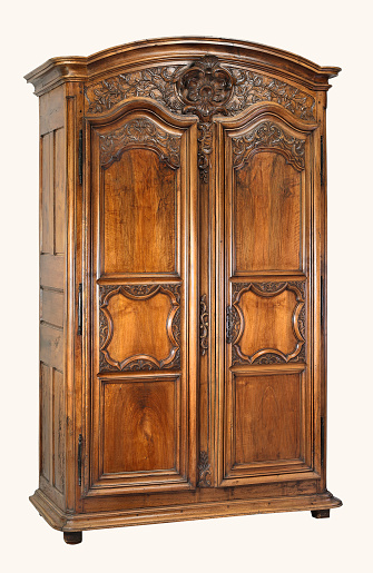 Armoire cabinet with clipping path.