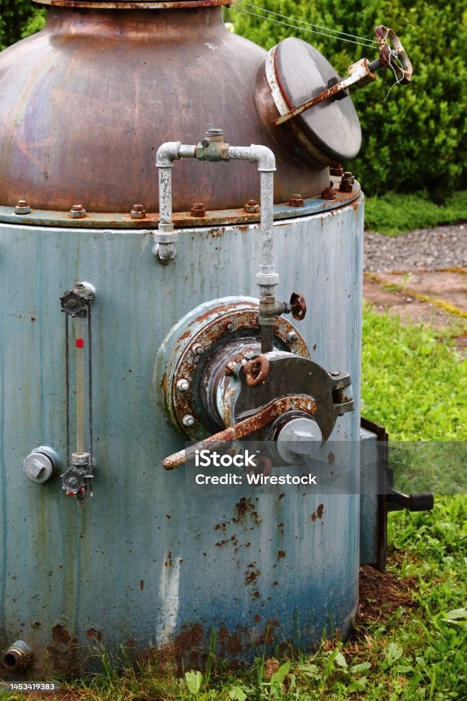 Vertical Shot Of An Acetylene Gas Generator Stock Photo - Download