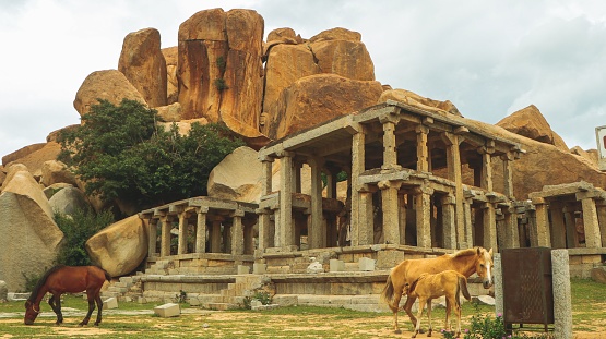 Architectural history of hampi in india, a part of silk route