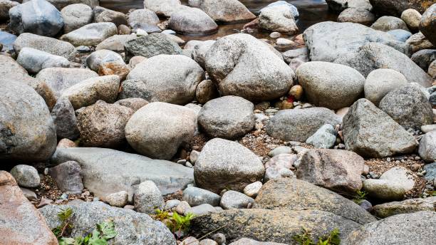 Background from rocks near river
