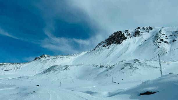 istock Chilling view of snow-covered mountain landscape during winter 1453427467