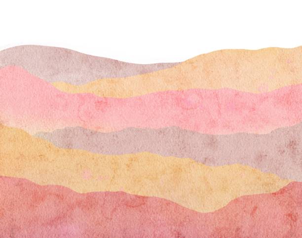 istock Abstract watercolor illustration of mountains landscape 1453434709