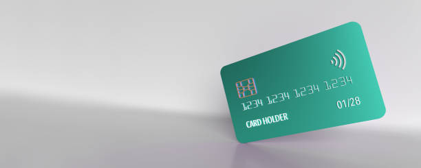 istock Green blank credit card. 1453438655