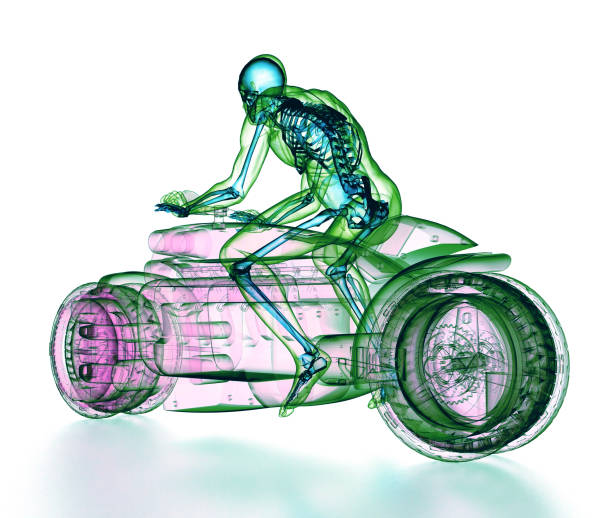 istock Transparent Image of Concept Motorcycle Design and Rider 1453439452