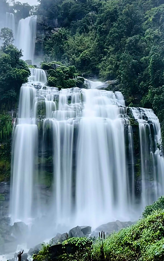 Waterfall nature, Green nature in my hometown