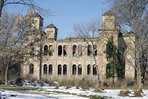 Тhe ruins of the old  abandoned Jewish synagogue in Vidin, Bulgaria