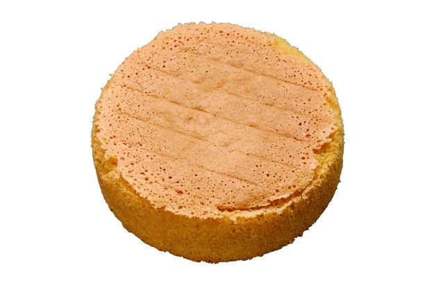 Preparation for baking a cake biscuit, isolated on a white background