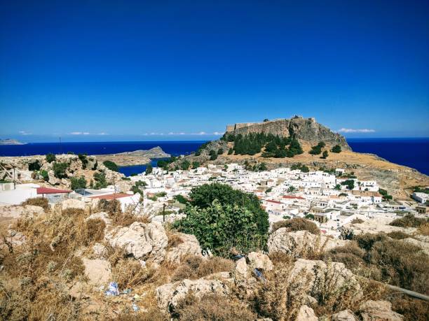 istock Lindos, town and acropolis, Rhodes , Greece 1453450153