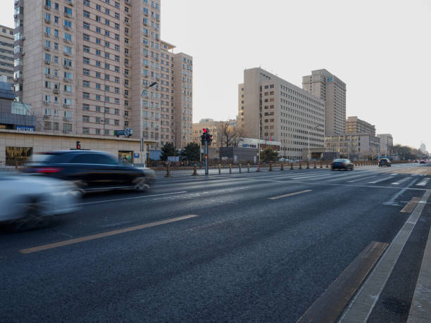 tráfico beijing chang'an avenue - changan avenue fotografías e imágenes de stock