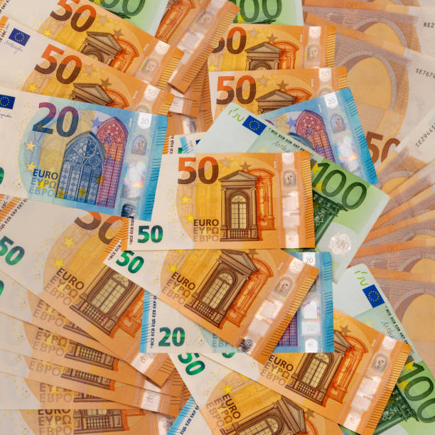 istock Background of euro banknotes 1453457568