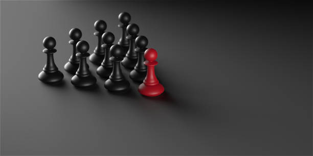 istock Chess pawn piece outstanding. Leadership concept 1453462214