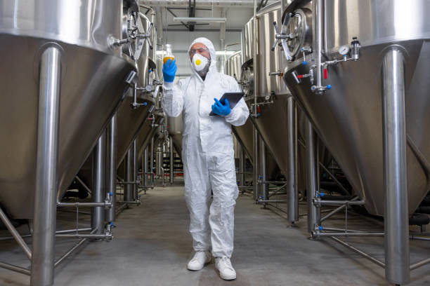 istock Expert brewery technologist carrying out the quality control of beer 1453463870