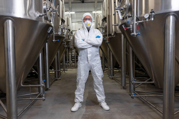 istock Brewer posing for the camera at the beer plant 1453463901