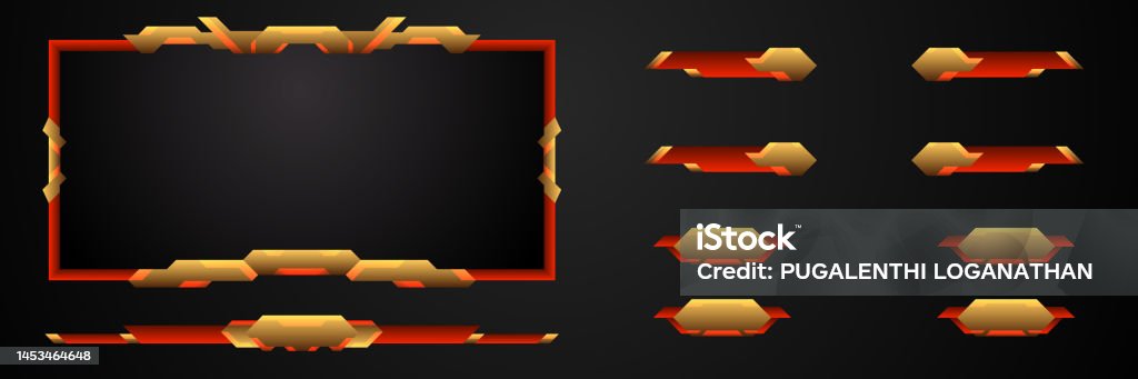 Overlay Gui Luxury Red And Gold Game Overlay Screen Interface Panel Gui Title ...