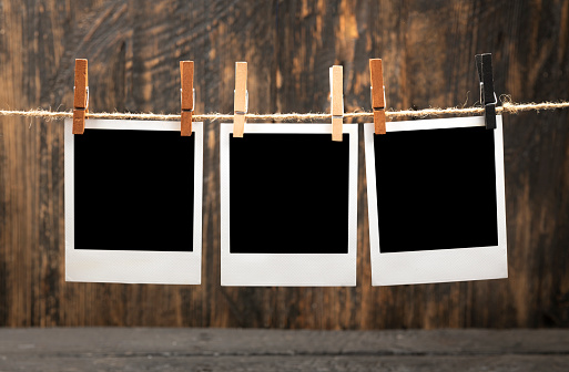 Polaroid frames background