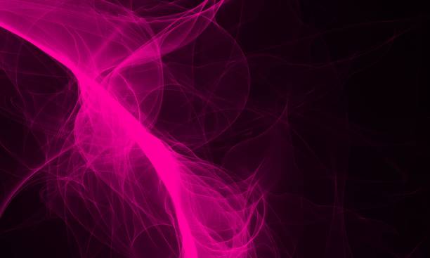 istock Abstract shaped silky pink smoke against a black background 1453471600