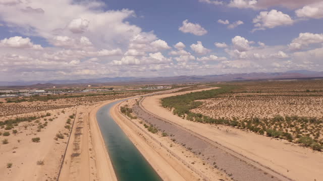 Fannin-McFarland Aqueduct, Central Arizona Project. Water from the Colorado River is diverted to big cities such as Tucson and Phoenix.