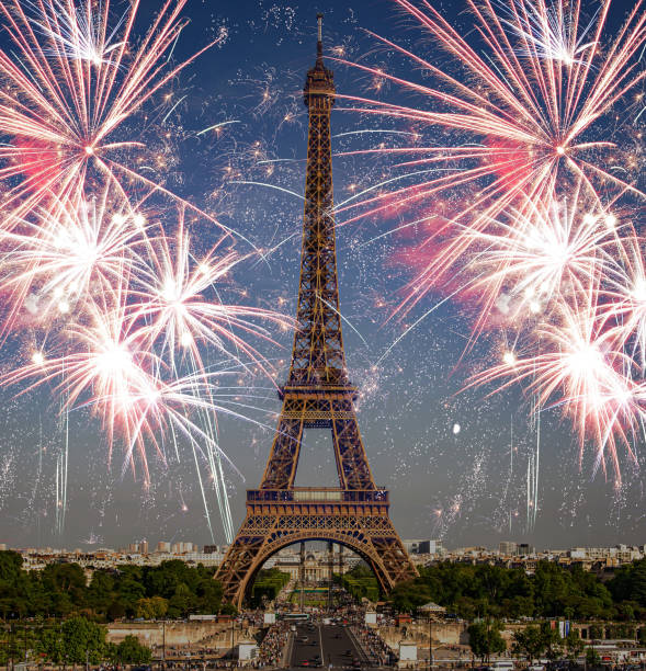 istock fireworks over the Eiffel tower New Year in Paris 1453477854