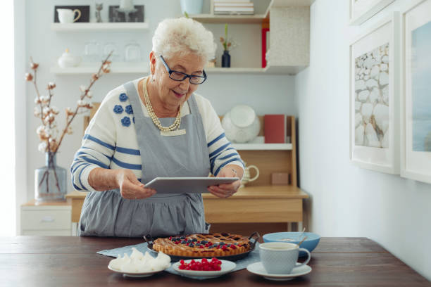istock Senior woman at home 1453480874