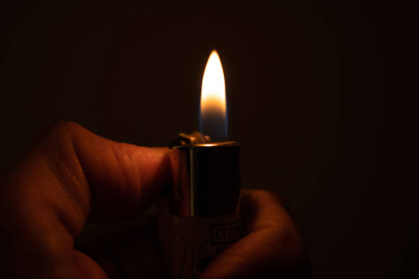 istock Detail of a flame from a lighter 1453487846