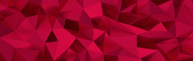 A 3D rendering of magenta red metallic and glossy background