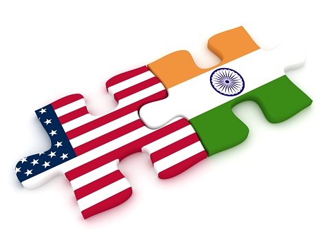 India USA flag puzzle