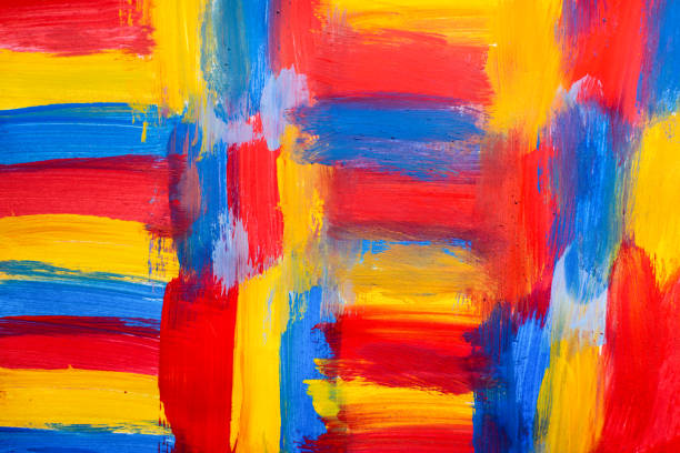 Abstract colorful painting brush - Stock photo