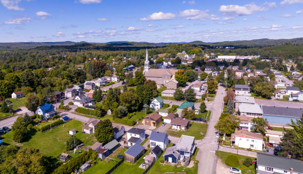 istock FLYING over cheneville,queber canada 1453498123