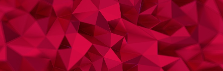 A 3D rendering of magenta red metallic and glossy background