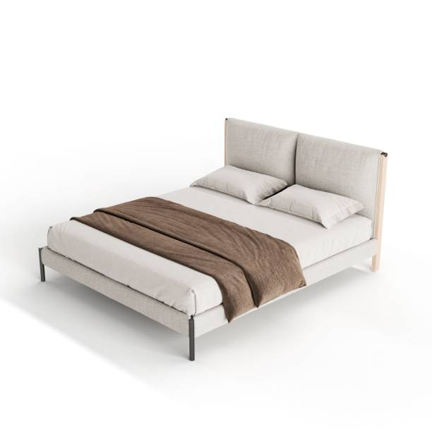 istock 3D illustration of a comfortable bed on a white background 1453505460