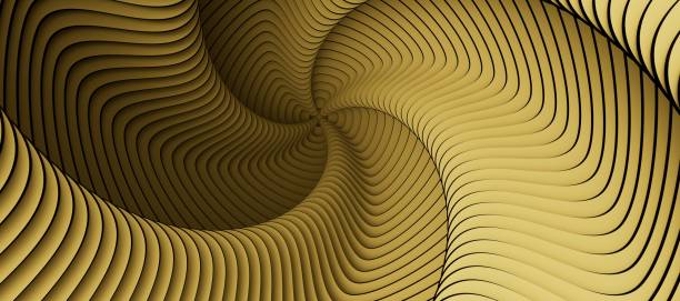 istock 3D rendering of gold swirl 1453508501
