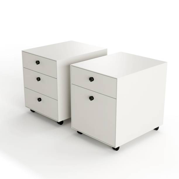 istock 3d illustration of a white bedside cabinet isolated on a white background 1453514487