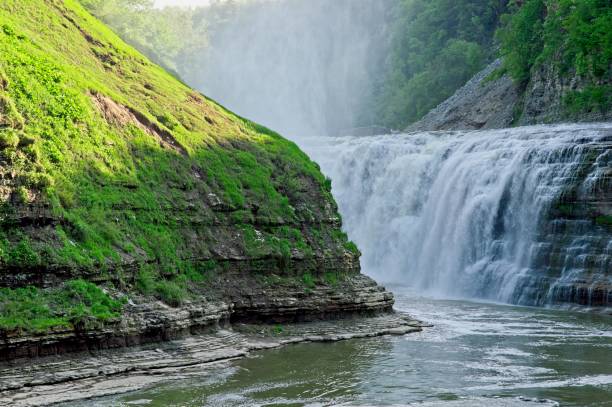 istock The upper falls along the Genesee river at Letchworth state park New York 1453517276