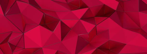 istock 3D rendering red metallic glossy magenta futuristic background 1453524824