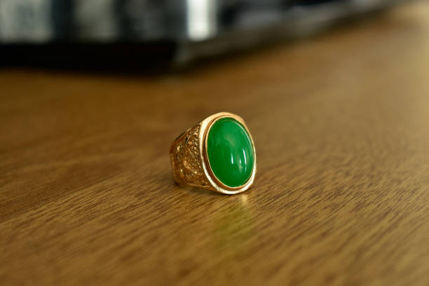 istock Real jade Natural sparkling green color 1453527091