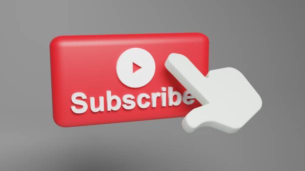 istock 3d render of red subscribe button and finger touch 1453535433