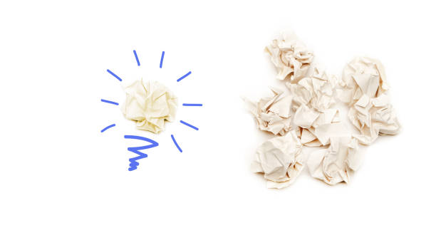 istock find better creative idea and innovation from paper concept, light bulb paper ball on light background 1453540942