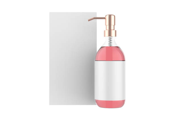 Soap Glass Cosmetic Bottle stock photo