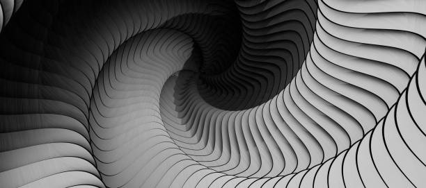 istock A Radial line with rotating distortion in gray color 1453567746