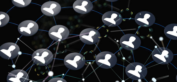 istock Global network 3D illustration of people 1453569894