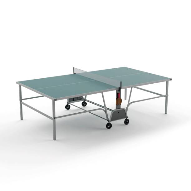 istock 3D illustration of a tennis table isolated on a white background 1453573272